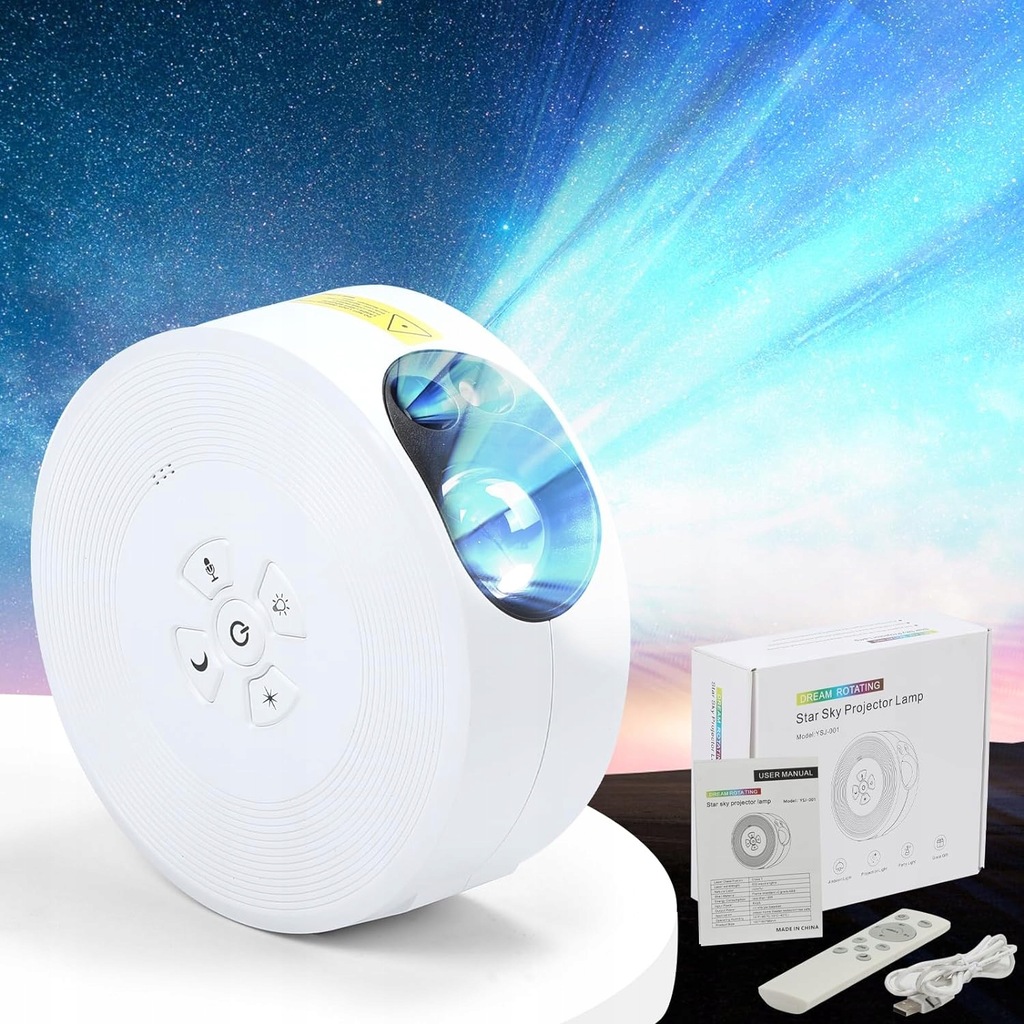 PROJEKTOR GWIAZD Lampka Nocna Rzutnik Dla Dzieci Led Laserowy Planetarium Rodzaj gwintu zintegrowane źródło LED